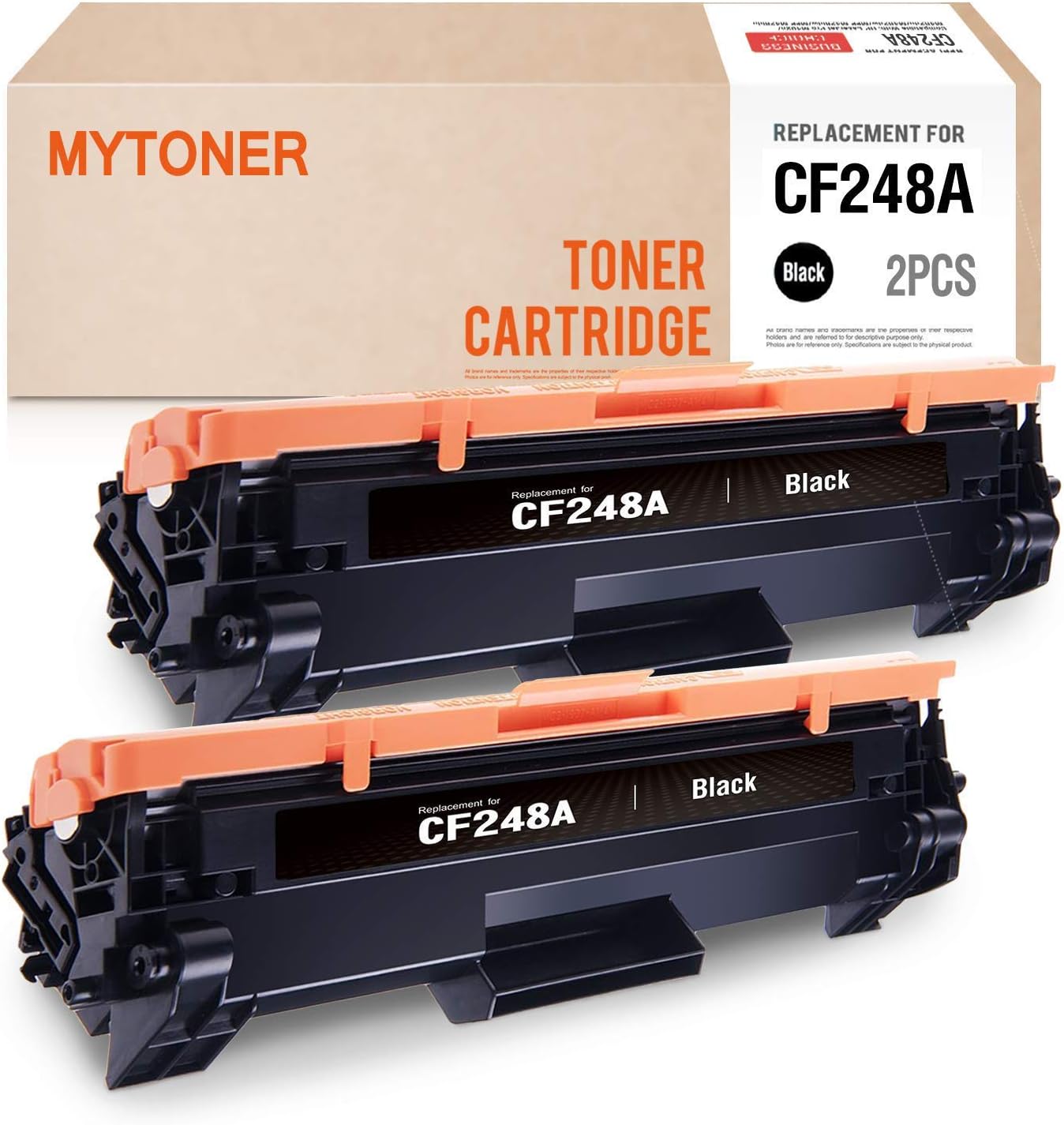 MYTONER Compatible Toner Cartridge Replacement for HP 48A CF248A M15w M29w M31w Printer Ink(Black, 2-Pack)