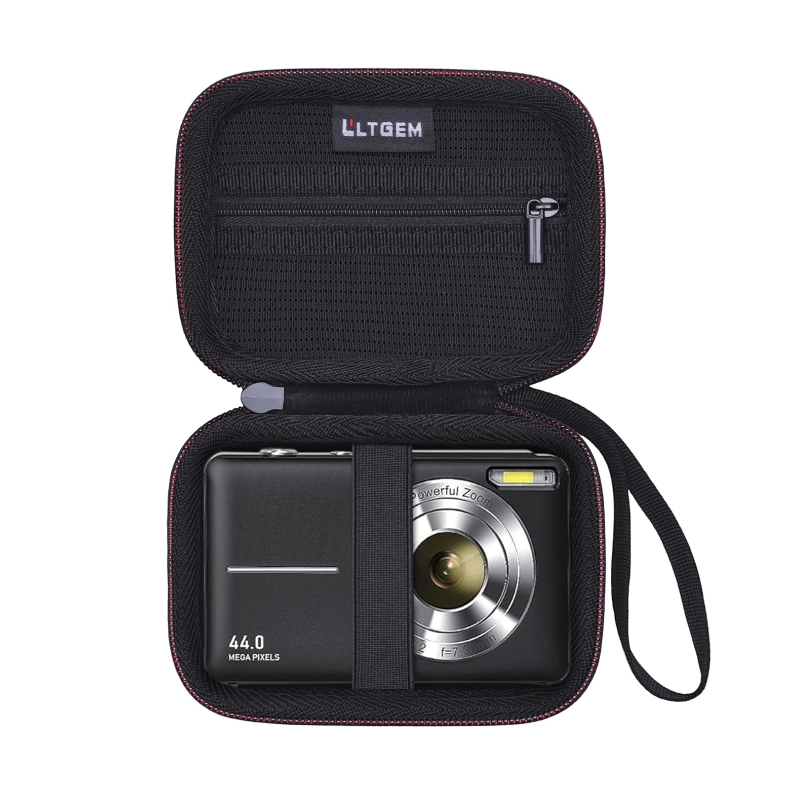 Photo 1 of LTGEM Digital Camera Case Compatible with CAMKORY/KODAK/Fleafer/Lecran/Qumcou/Anteam/ROQIOO/Anteam/QUOLODOO Digital Camera, USB Cable and SD Card, Black(Case Only)
