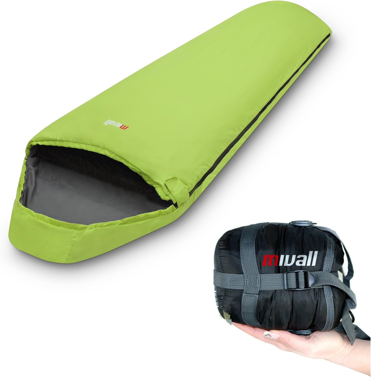 Mivall Patrol Lemon Sleeping Bag for Trekking Travel Ultra Light, Compact, Warm, Summer Sleeping Bag