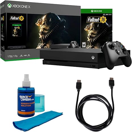 Microsoft Xbox One X 1 Tb Cyv 00146 Fallout 76 Edition Hdmi Cable Cleaning Accessories Bundle Amazon Ca Electronics