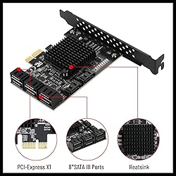 PCIE SATA Cards, Ports SATA III 6Gbps Controller