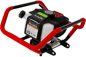 EARTHQUAKE 43101 Dually 1 or 2-Person Earth Auger Powerhead with Spline Output Shaft, 52cc 2-Cycle Viper Engine, Includes Spline to Smooth Shaft Adapter, U.S. Based Customer Support