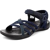 UBFEN Womens Hiking Sandals Walking Outdoor Sports Comfortable Water Sandals with Arch Support Comfortable for Beach Camping Travel Golf