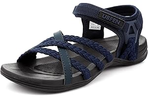 UBFEN Womens Hiking Sandals Sport Walking Adjustable Hook Ankle Straps Comfortable Outdoor Beach Athletic Shoes