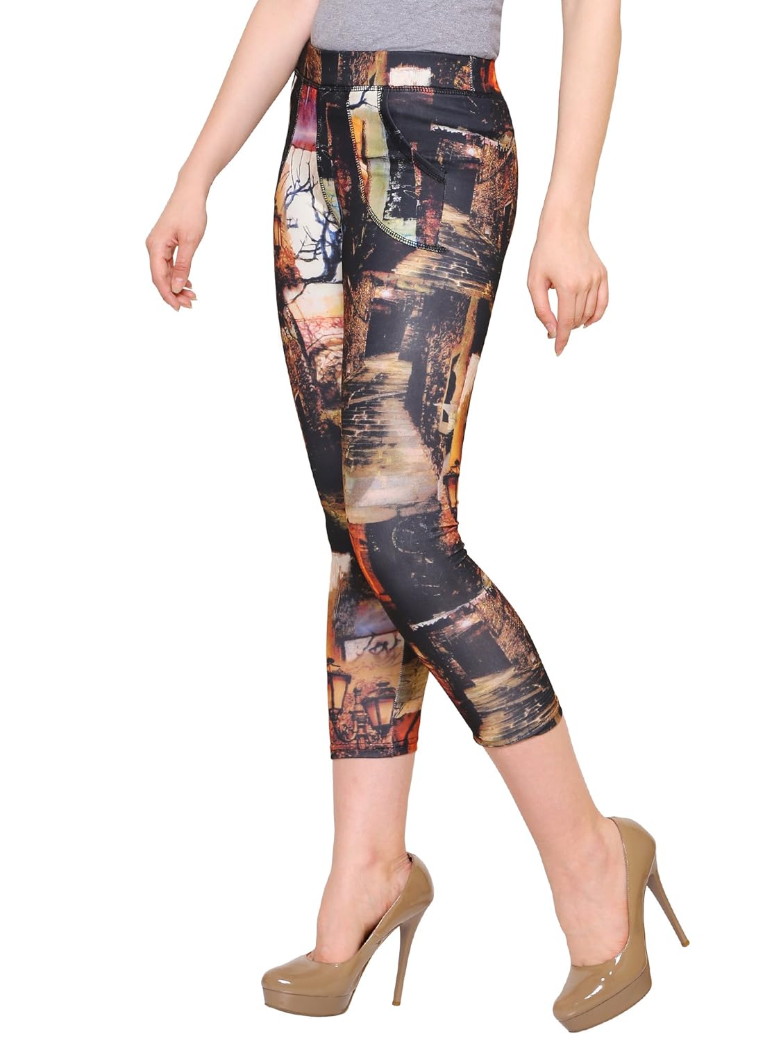 yolki printed yoga pants