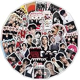 BTS Arirang Stickers Pack,50Pcs Kpop Cute Bangtan Boys Photo Vinyl Waterproof Stickers for Water Bottle Laptop Phone Case, Army Fans Merch Gift for Teens Girls