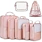 Packing Cubes, LIGHT FLIGHT 7 Set Packing Cubes for Carry on Suitcase, Lightweight Travel Organizer Bags for Luggage