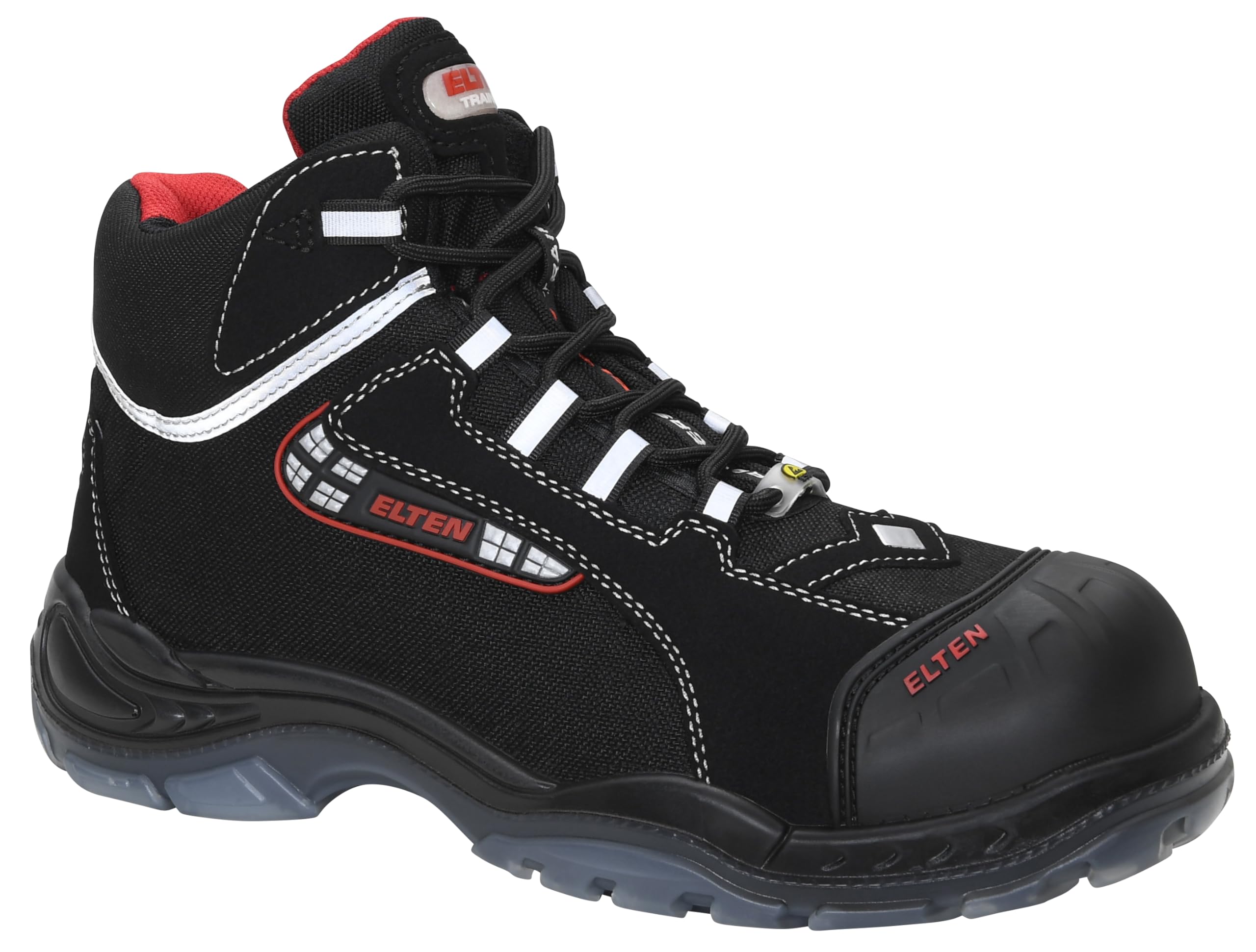 Elten EL-766771_43 Safety Shoes, Black-Grey, 43 Size