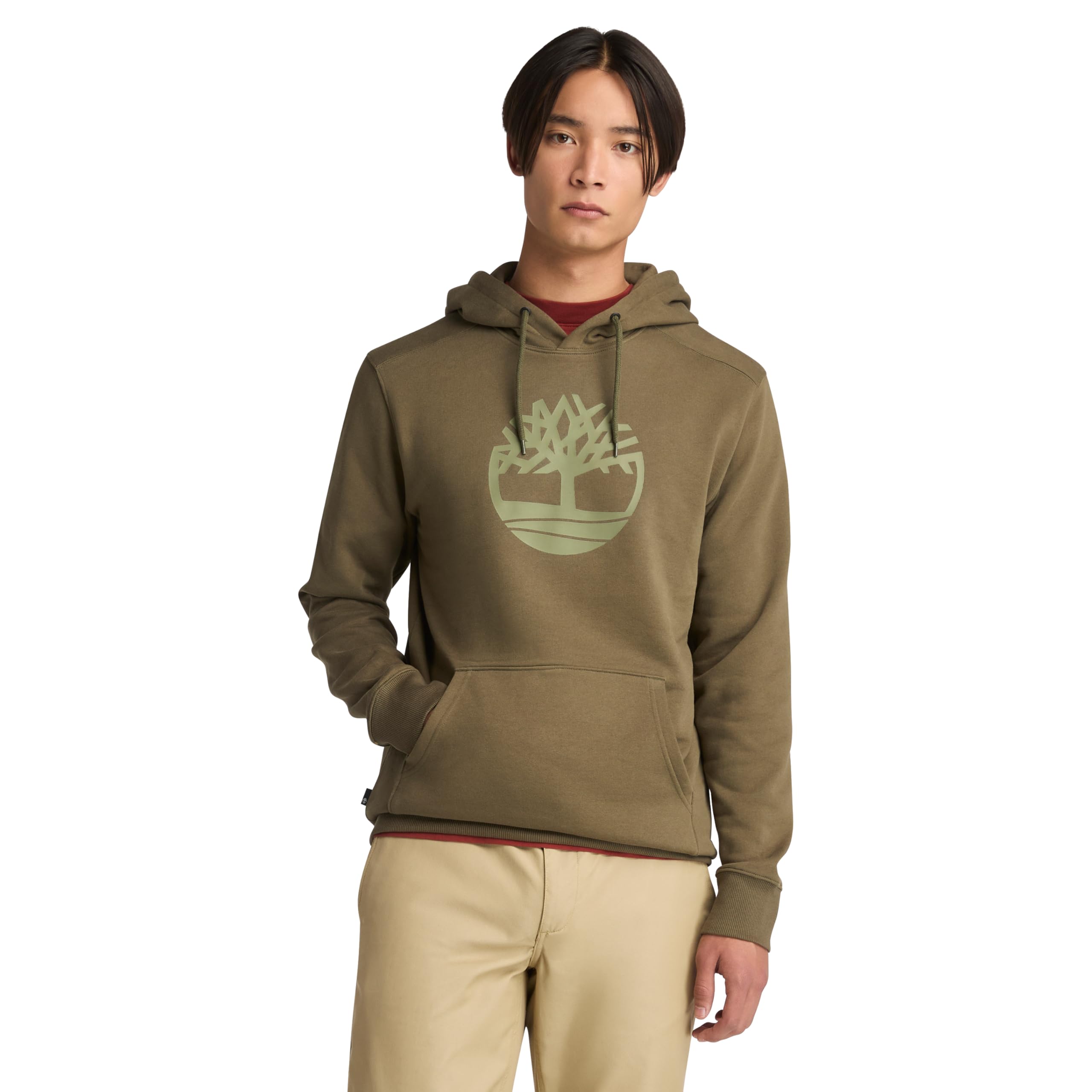 Timberland Men's Kennebec River Tree Logo Hoodie, Leaf Green, XX-Large Image Timberland Men's Kennebec River Tree Logo Hoodie, Leaf Green, XX-Large Image