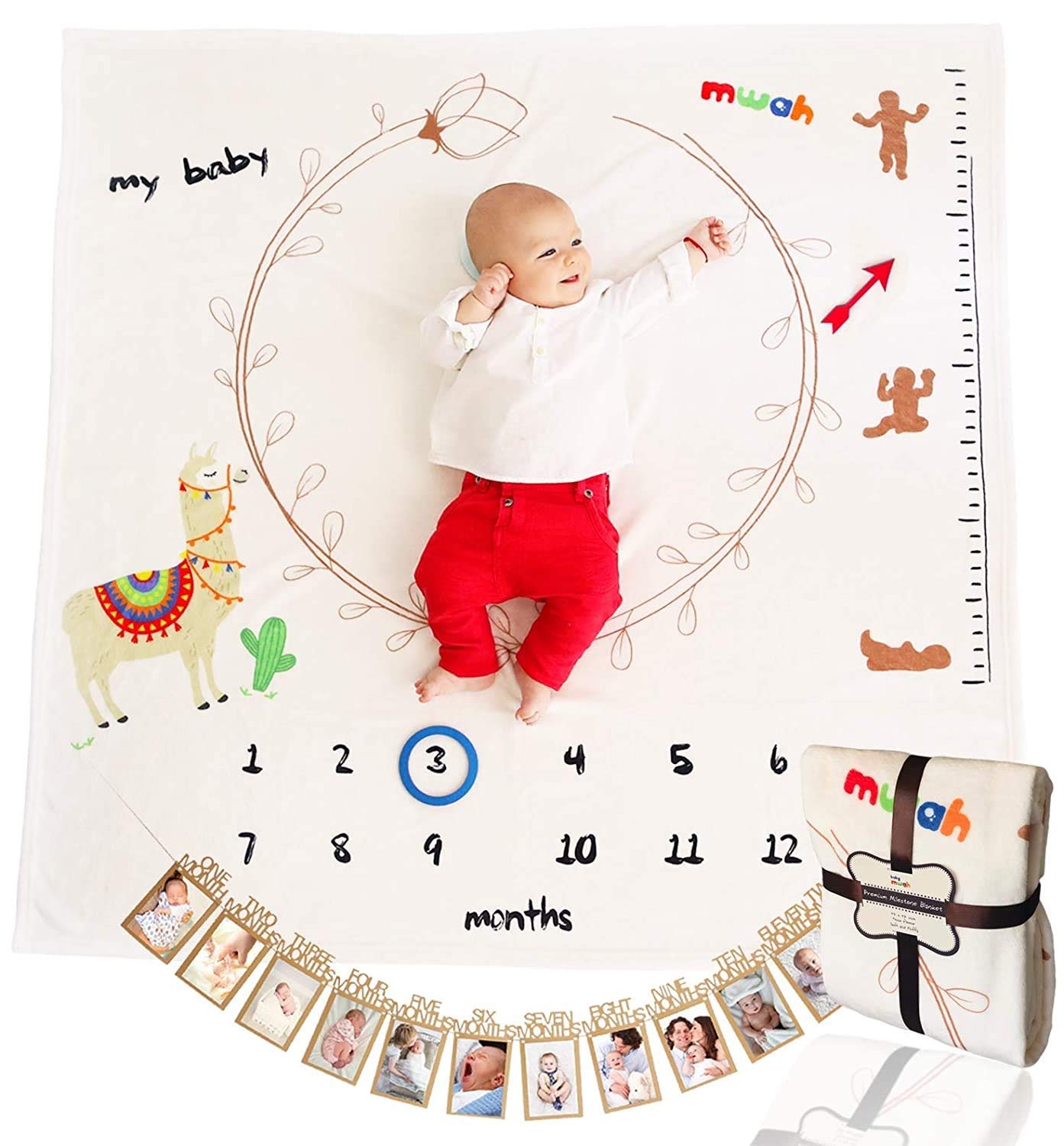 custom monthly baby blanket