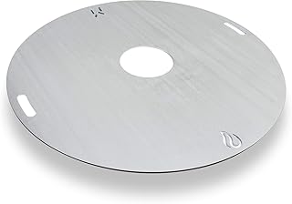 mocisa Universal BBQ Grillplatte Feuerplatte Fassgrill Kugelgrill 93 cm Stahl blank Stärke 6mm Made in Bavaria…