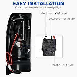 Gubebaili LED Tail Light for Dodge Ram 1500