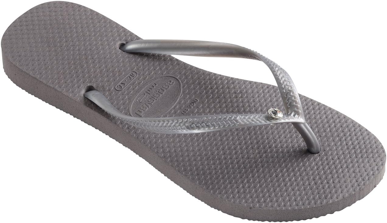 women's gray flip flops