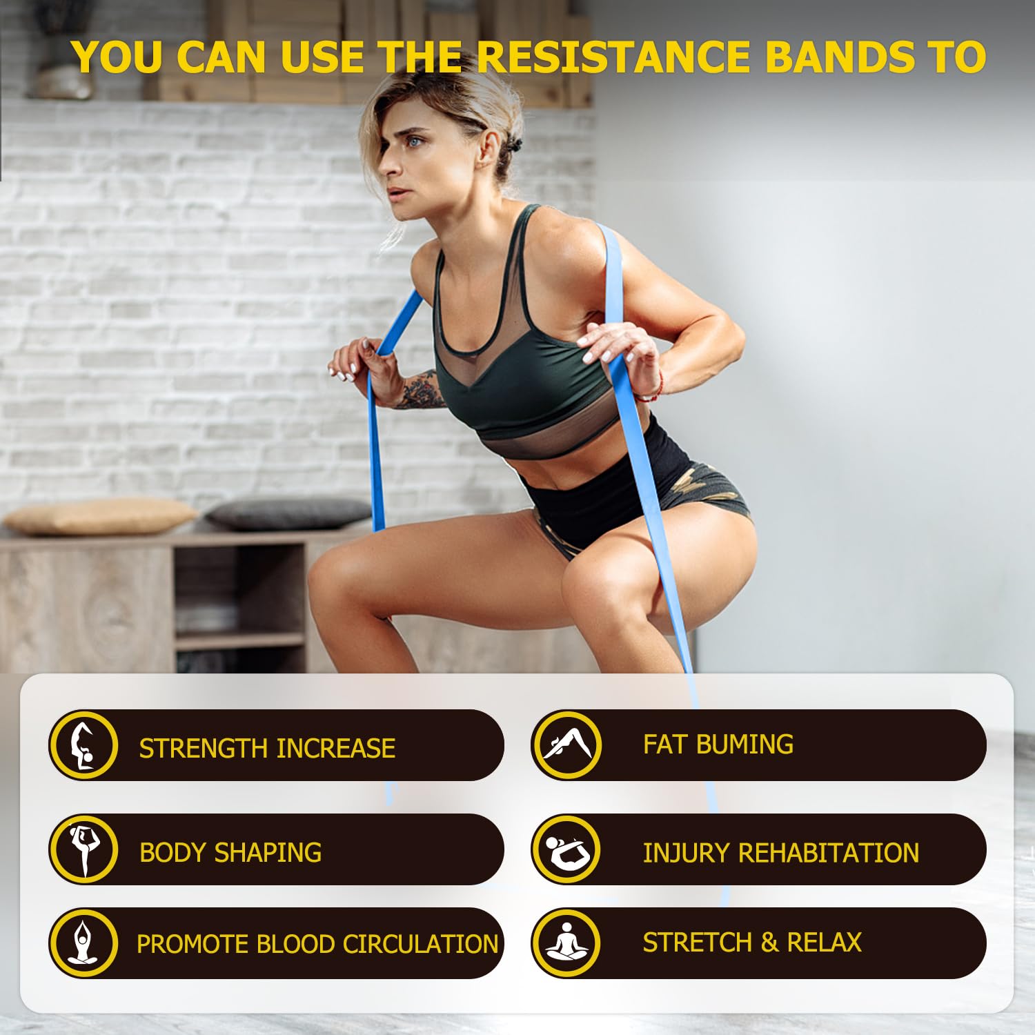 Pull Up Bands, Resistance Bands, Pull Up Assistance Band Exercise Bands for Men & Women Working Out, Body Stretching, Physical Therapy, Muscle Training