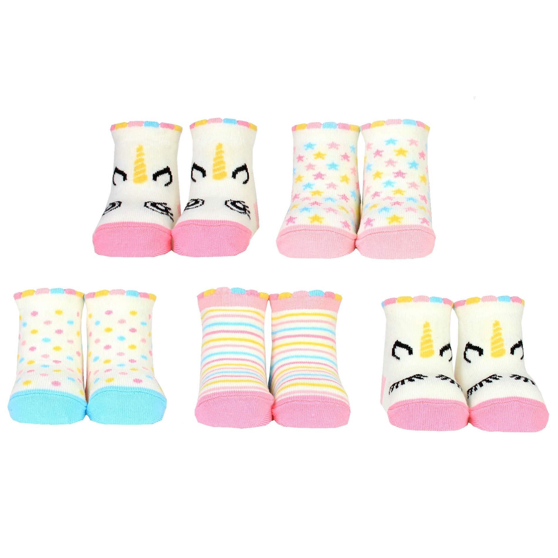 Cucamelon Baby Unicorn Sock Gift, Multi, One Size