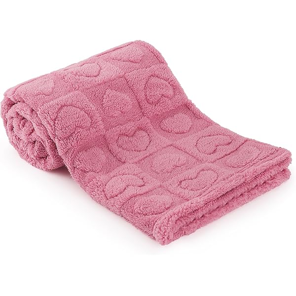 ブランケット Amazon.com: Yurhap Fleece Baby Blanket Heart Checkered
