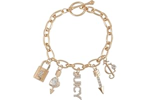 Juicy Couture Goldtone Toggle Charm Bracelet For Women