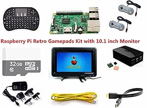 Raspberry Pi Retro Gamepads Kit con monitor de 10.1 pulgadas: Amazon.es: Informática