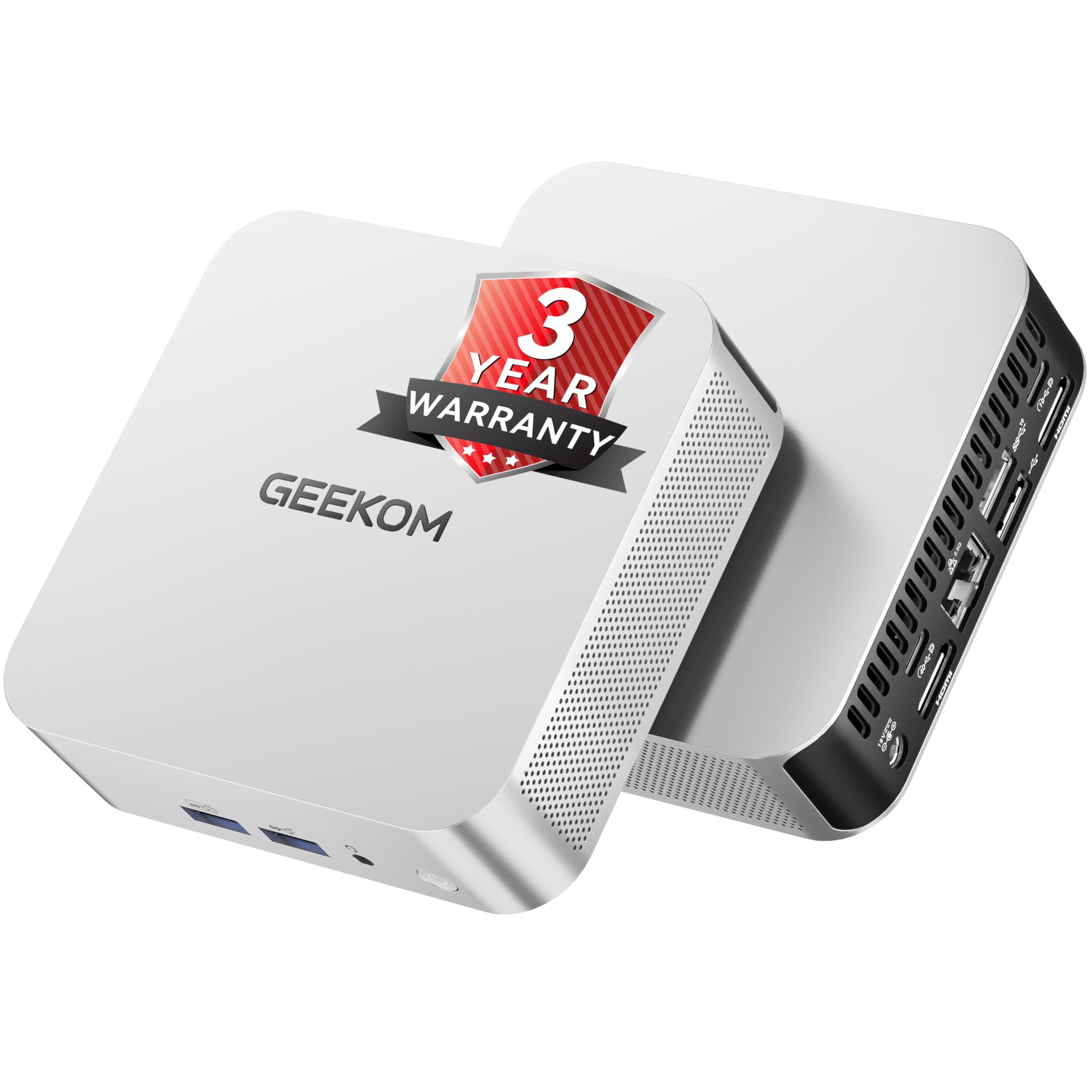 Geekom A6 Mini Pc Windows 11 Pro, With Amd Ryzen 7 6800 (Beats 4300U/5500U, Up To 4.7Ghz), 16Gb Ddr5 Ram &Amp; 512Gb Ssd, Dual Usb4 &Amp; Dual Hdmi Quad Display/Wifi 6E For Video Editing/Gaming/Graphic Design