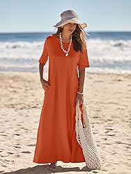 MEROKEETY Women's 2025 Spring Summer Casual Maxi