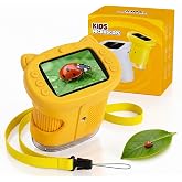 OAEBLLE Kids Microscope, 4K 1000X Zoom, 2.4" Screen, STEM Toy for Ages 4-8 | Digital Microscope with Photo &amp; Video Recording, 8 LED, USB Rechargeable, No Slides Needed, Birthday Gift for Boys Girls 4-12