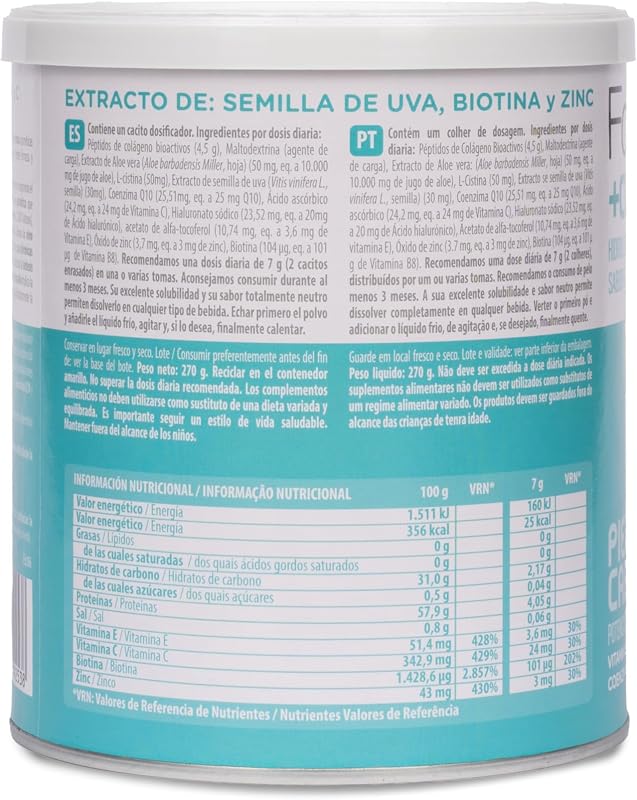 Colágeno Piel y Cabello en Polvo con Biotina, Zinc y Q10, 270 g — foto 3 de 7