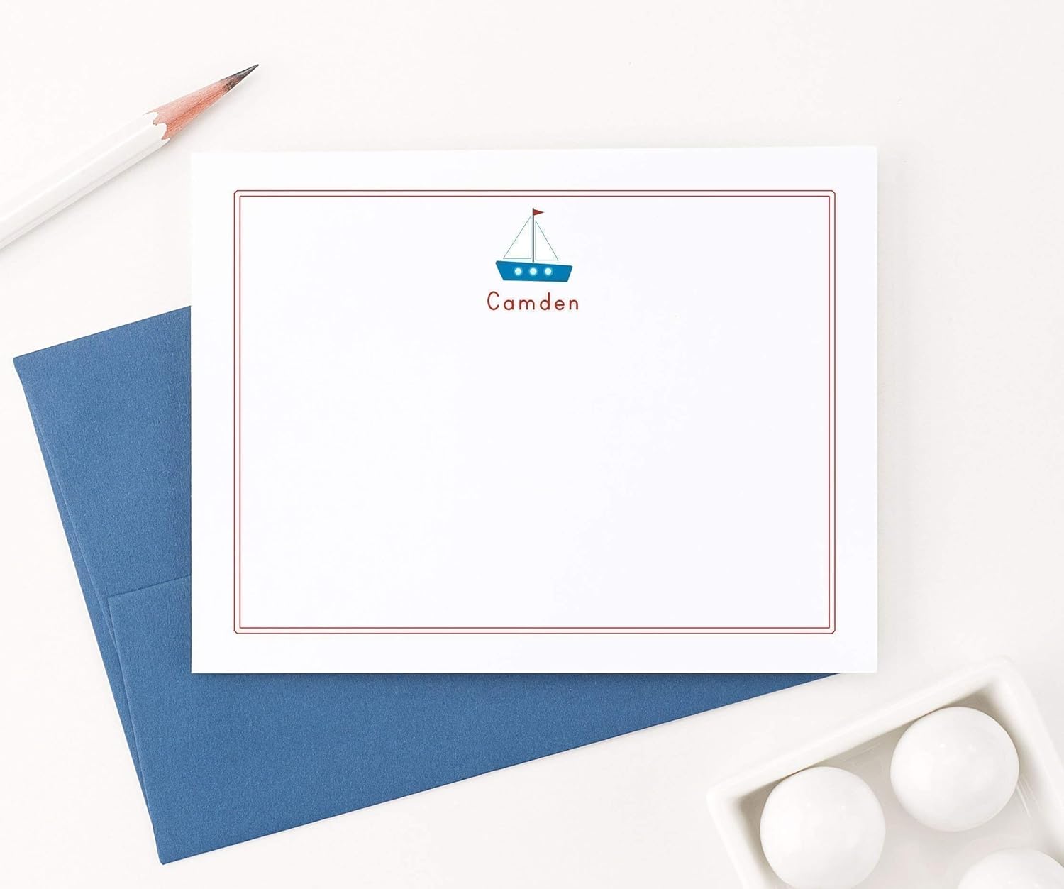 boys personalized stationery