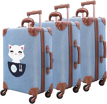 vintage suitcases amazon