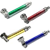 Tobacco Pipe, 4 PCs Alloy Portable Removable Cleaning Pot Crafts Pipe Accessories, Gift for Dad, Grandfather, Husband, Friend