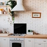 BELOFAY 60x70cm Black Tempered Glass Kitchen Hob Splashback 6mm Heat Resistant view 3