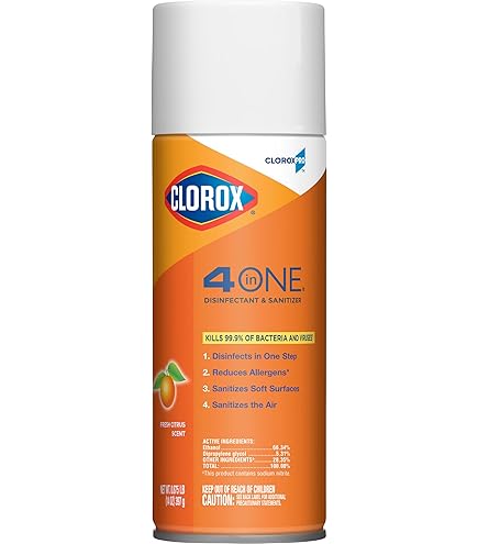 Amazon.com: Clorox 31043CT 4-in-One Disinfectant & Sanitizer