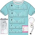 Vowlove Tshirt Ruler Guide for Cricut Heat Press, Shirt Measurement Tools Vinyl Alignment, T Shirt Ruler Placement Center Des