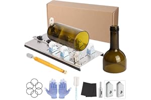 Glass Bottle Cutter,Glass Cutter Tool Kit for Round Bottles, Bottle Cutter DIY Machine for Cutting Wine,Beer,Whiskey, Champag