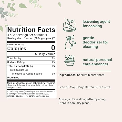 Chiquo Sodium Bicarbonate - Baking Soda 1kg | Premium Food Grade Baking