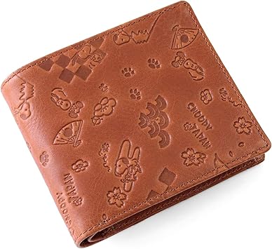 Amazon スヌーピー Snoopy ブランド メンズ レディース 財布 二つ折り 牛革レザー Snoopy Japan プレゼントにも最適 The Little 財布