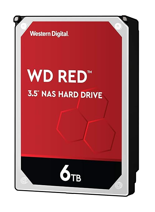 Western Digital Red 3.5 Zoll 6000 GB Serial ATA III - Interne Festplatten (3.5 Zoll, 6000 GB, 5400 RPM)
