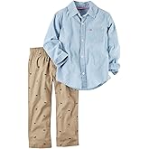 Carter's Baby Boys 2 Pc Playwear Sets 229g388, Denim, Newborn Baby