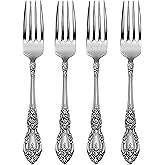 Oneida Wordsworth Dinner Forks Silverware Set for 4, Flatware | mirror finish, dishwasher safe | cutlery set for kitchen and dining, utensil set, heavy duty, kitchen essentials