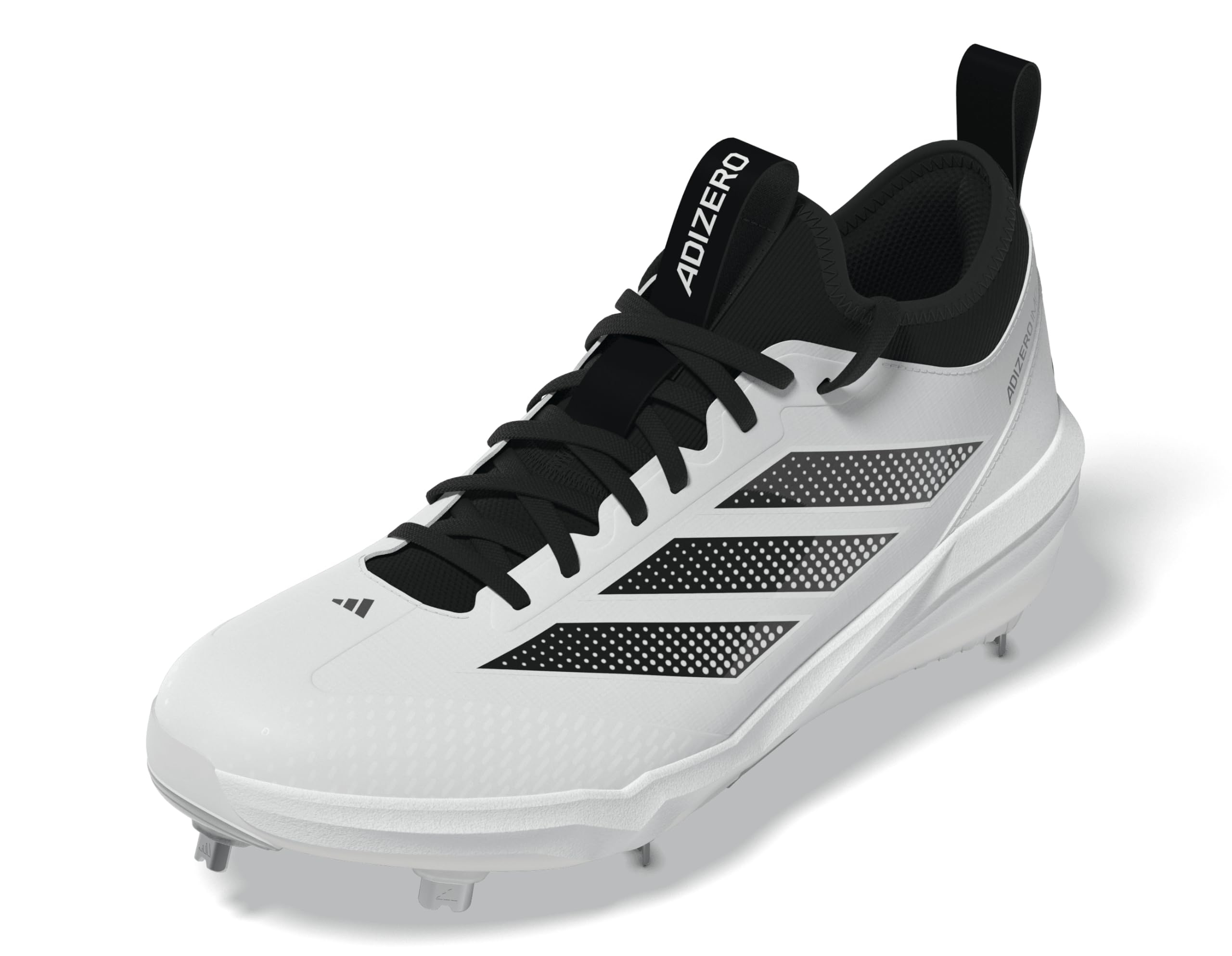 adidas Men’s Adizero Impact 2.0 Baseball, White/Black/Black, 12