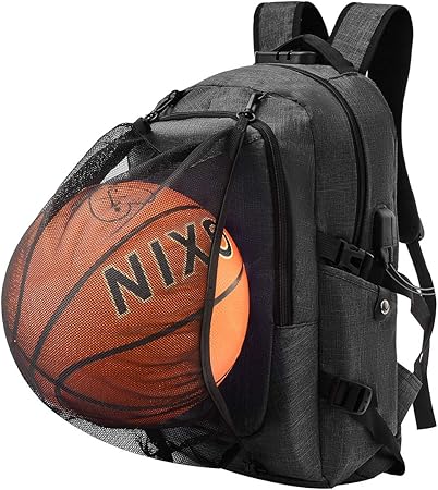 backpack with basketball net