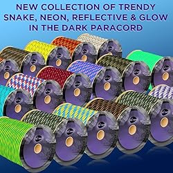 TECEUM Paracord Type III 550 Purple Snake – 50 ft