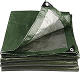 Onarway Tarpaulin 3m x 3m 105GSM Waterproof Heavy-Duty Green view 1