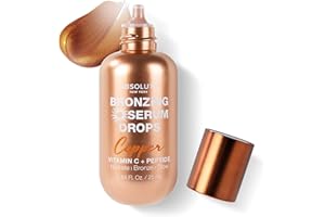 Absolute New York Bronzing Serum Drops with Vitamin C and Peptide; Radiant Hydration Delivers Natural Look (MFBS02 Copper)