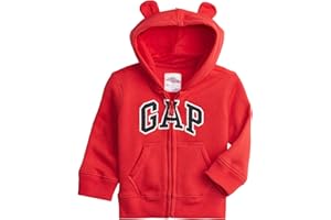 GAP Baby Boys' Playtime Favorites Logo Full Zip Hoodie Hooded Sweatshirt