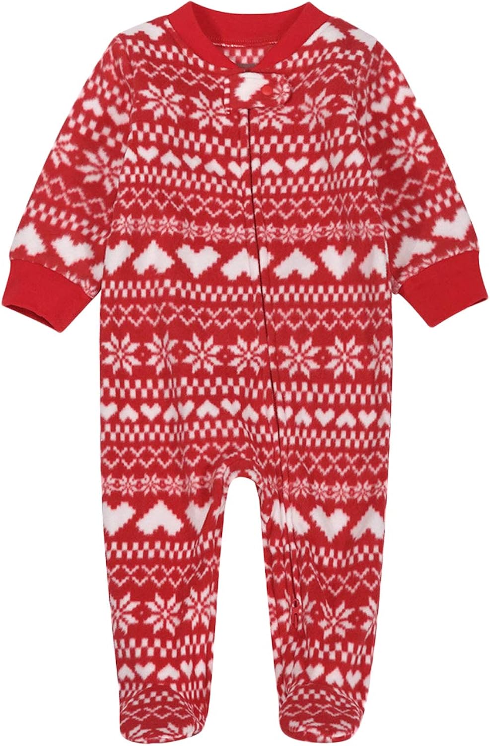 Baby Boys Girls Fleece Footed Pajamas Long Sleeve Pringting 2 Way