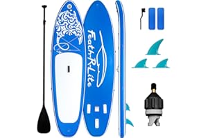 Feath-R-Lite Inflatable Paddle Board Stand Up Paddle Boards, Ultra Light Paddleboard for Adult Wide Stable Design Sup with Premium Accessories, Paddle, Bag, Pump