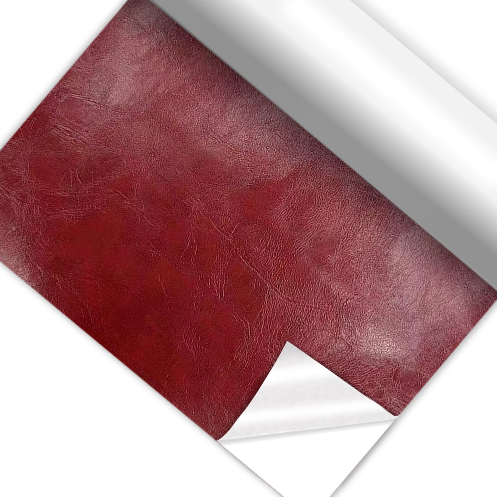 Photo 1 of silllule Self Adhesive Leather Repair Patch Wine Red,8x47 Inch Leather Repair Tape for Furniture,Self Adhesive Leather Repair Tape for Couches,Bed,Car Seats,Chair