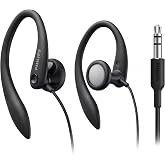 PHILIPS SHS3200BK Flexible Earhook Headphones, Black