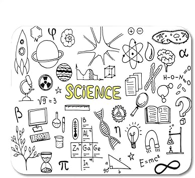 Alfombrillas De Raton Dibujos Animados Microscopio Ciencia Doodle Estudio Atomo Libro De Biologia Cerebro Alfombrilla De Raton Para Portatiles Alfombrillas De Escritorio Alfombrillas Suministros De Oficina Amazon Es Electronica