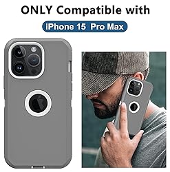 for iPhone 15 Pro Max Case, with Built in Screen